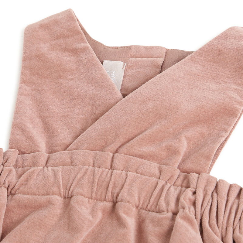 Girls Medium Pink Solid Overall Skirt image number 2